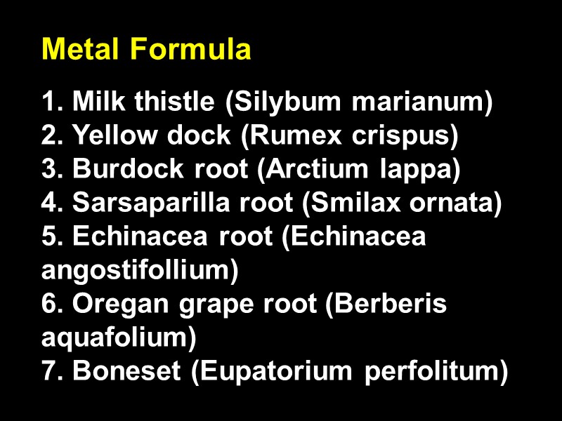 Metal Formula            